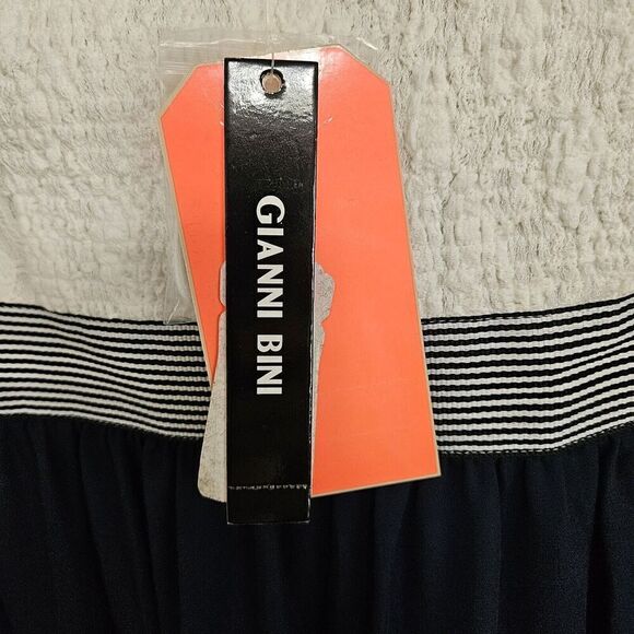 Gianni Bini Womens Medium Strapless Blue Maxi Dress With White Lace Bodice NWT - Picture 7 of 12